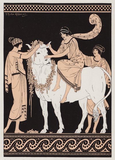Zeus ed Europa da Joseph Kuhn Regnier