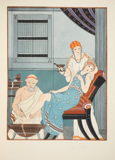 Salasso dal piede, illustrazione da 