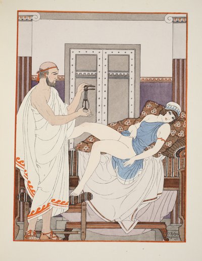 Esame ginecologico, illustrazione da 