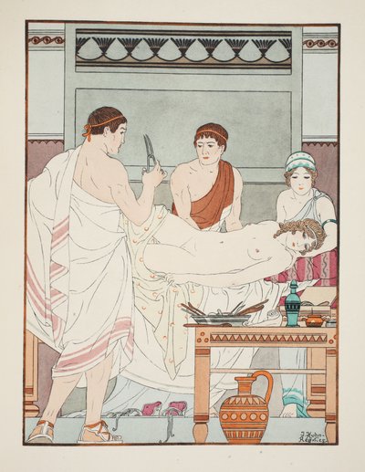 Esame ginecologico, illustrazione da 
