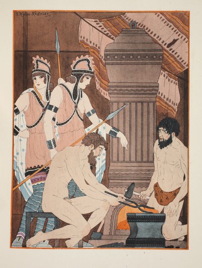 Carboni ardenti, illustrazione da 