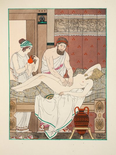 Massaggio medico, illustrazione da 