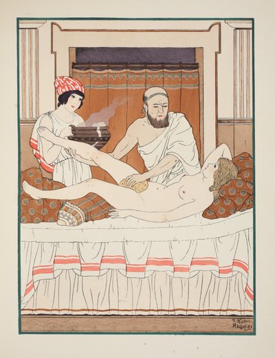 Bagno di spugna, illustrazione da 