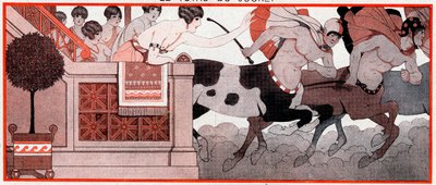 Il Prix de Diane - Gli ultimi cento metri - illustrazione da la Vie Parisienne, 1927 da Joseph Kuhn Regnier