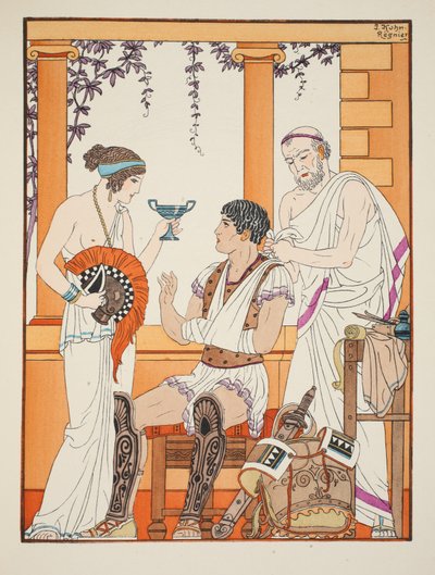 Soldato ferito con il braccio al collo, illustrazione da 