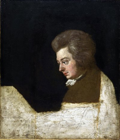 Wolfgang Amadeus Mozart (1756-1791) di Josef Lange (1751-1831) da Joseph Lange