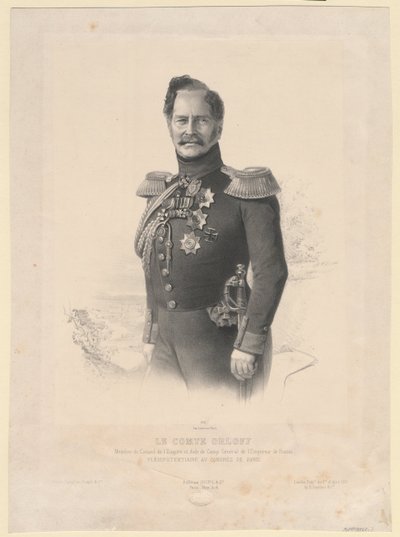 Ritratto del conte Alexey Fyodorovich Orlov 1787-1862 da Joseph Lemercier