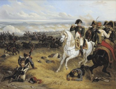 Napoleone nella battaglia di Wagram da Joseph Louis Hippolyte Bellange