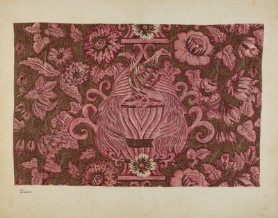 Cotone stampato, circa 1940 da Joseph Lubrano