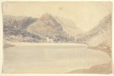 Lago e chiesa di Grassmere da Joseph Mallord William (attr.to) Turner