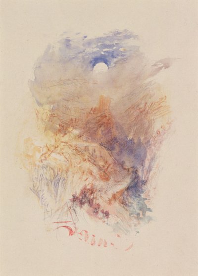 Un passo di montagna al chiaro di luna, c.1845 da Joseph Mallord William Turner