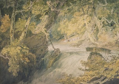 Un fiume in piena da Joseph Mallord William Turner
