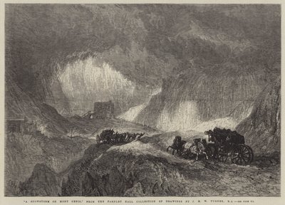 Una tempesta di neve sul Monte Cenisio da Joseph Mallord William Turner
