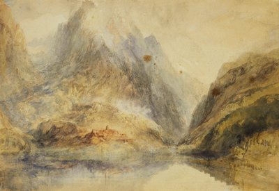 Paesaggio alpino svizzero da Joseph Mallord William Turner
