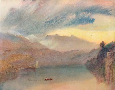 Un lago svizzero da Joseph Mallord William Turner