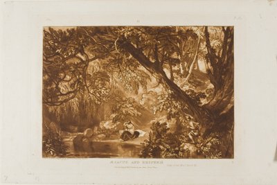Esaco e Esperie, tavola 66 da Liber Studiorum da Joseph Mallord William Turner