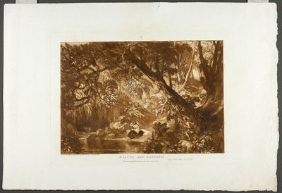 Esaco e Esperie, tavola 66 da Liber Studiorum da Joseph Mallord William Turner