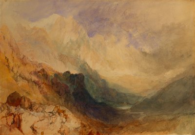 Una valle alpina, probabilmente la Val d