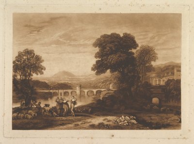 Apuleia in cerca di Apuleio, tavola inedita, Liber Studiorum, 1813-23 da Joseph Mallord William Turner