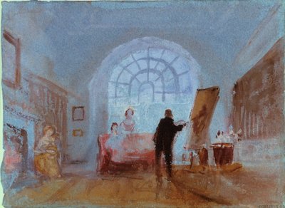 Artista che lavora a un cavalletto, 1828 da Joseph Mallord William Turner