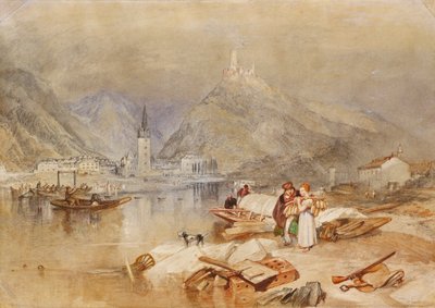Berncastel sulla Mosella con le rovine di Landshut, c.1834 da Joseph Mallord William Turner