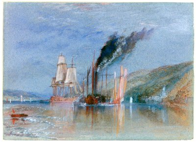 Tra Quillebeuf e Villequier, c1832 da Joseph Mallord William Turner