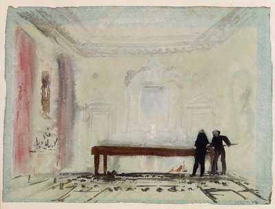 Giocatori di biliardo a Petworth House, 1830 da Joseph Mallord William Turner