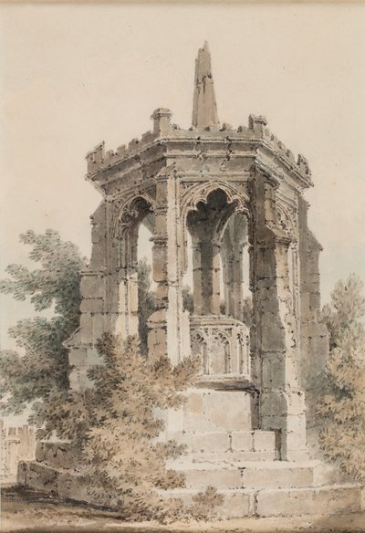 Croce di Blackfriars, Hereford (Un Monumento) da Joseph Mallord William Turner