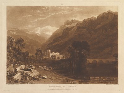 Bonneville, Savoia Liber Studiorum, parte XIII, tavola 64 da Joseph Mallord William Turner