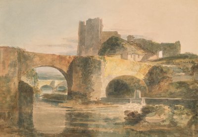 Ponte e castello di Brecon, c.1795 da Joseph Mallord William Turner