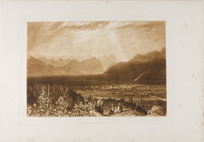 Catena delle Alpi da Grenoble a Chamberi, tavola 40 da Liber Studiorum da Joseph Mallord William Turner