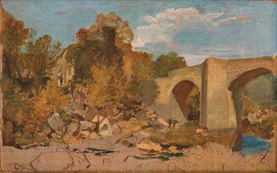 Ponte di Devonshire con cottage, 1813 da Joseph Mallord William Turner