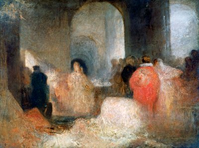 Cena in una grande sala con figure in costume, c1830-1835 da Joseph Mallord William Turner