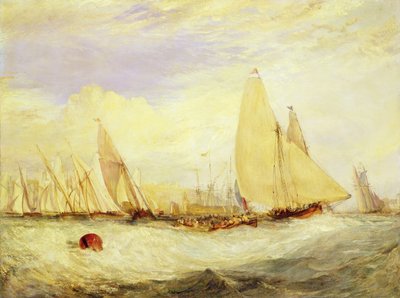 Castello di East Cowes, la residenza di J Nash Esq., la regata controvento da Joseph Mallord William Turner