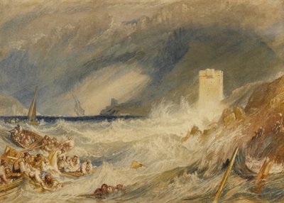 Ingresso al porto di Fowey, Cornovaglia, c.1827 da Joseph Mallord William Turner