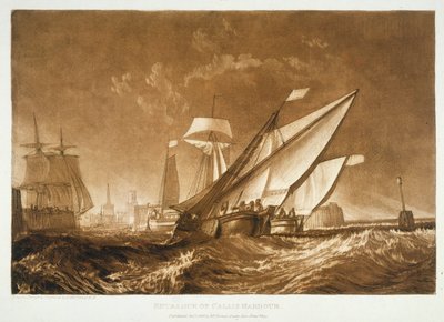 Ingresso al porto di Calais, dal 