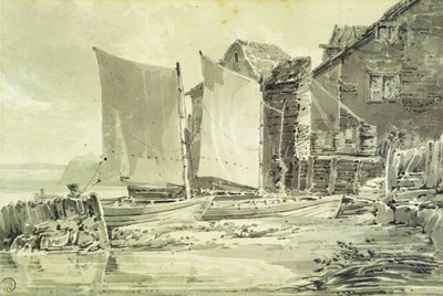 Cottage del pescatore, Dover da Joseph Mallord William Turner