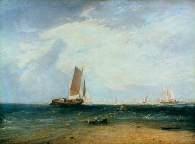 Pesca sulla sabbia di Blythe, marea in arrivo da Joseph Mallord William Turner