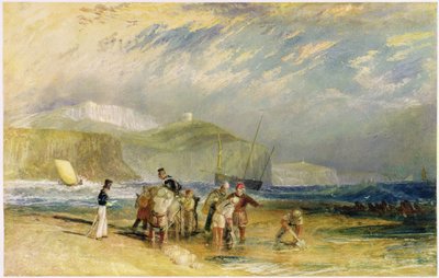 Porto di Folkestone e costa fino al Devon, c.1830 da Joseph Mallord William Turner