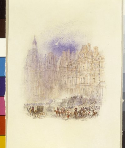 Fontainebleau: La partenza di Napoleone da Joseph Mallord William Turner