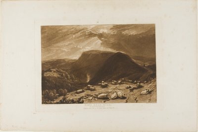Hind Head Hill, tavola 25 da Liber Studiorum da Joseph Mallord William Turner