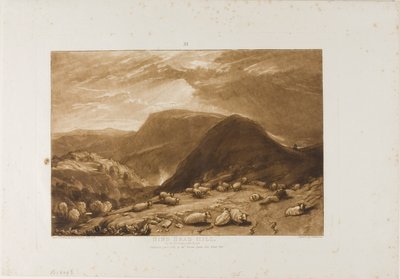 Hind Head Hill, tavola 25 da Liber Studiorum da Joseph Mallord William Turner