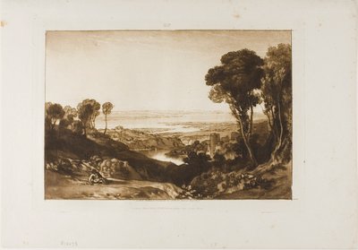 Incrocio del Severn e Wye, tavola 28 da Liber Studiorum da Joseph Mallord William Turner