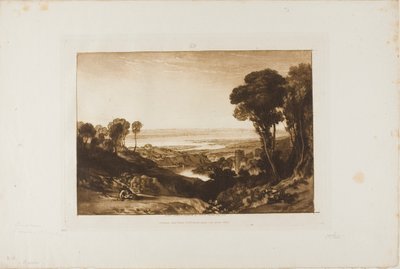 Incrocio del Severn e Wye, tavola 28 da Liber Studiorum da Joseph Mallord William Turner