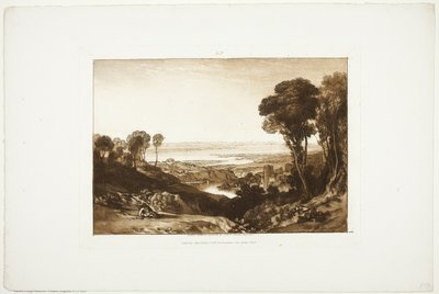 Incrocio del Severn e del Wye, da Liber Studiorum, n. 28 da Joseph Mallord William Turner