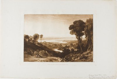 Incrocio del Severn e Wye, tavola 28 da Liber Studiorum da Joseph Mallord William Turner