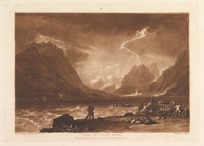Lago di Thun, Swiss Liber Studiorum, parte III, tavola 15 da Joseph Mallord William Turner