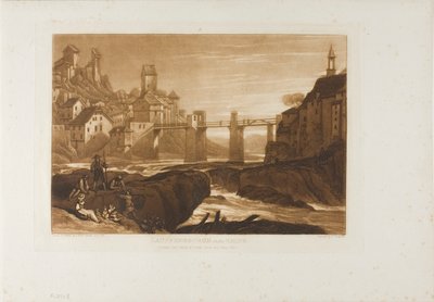 Lauffenbourgh sul Reno, tavola 31 da Liber Studiorum da Joseph Mallord William Turner