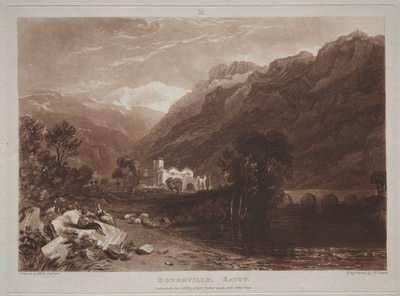 Liber Studiorum: Bonneville, Savoia da Joseph Mallord William Turner