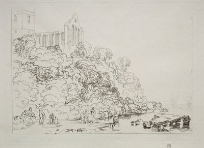Liber Studiorum: Abbazia di Dumblain, Scozia da Joseph Mallord William Turner